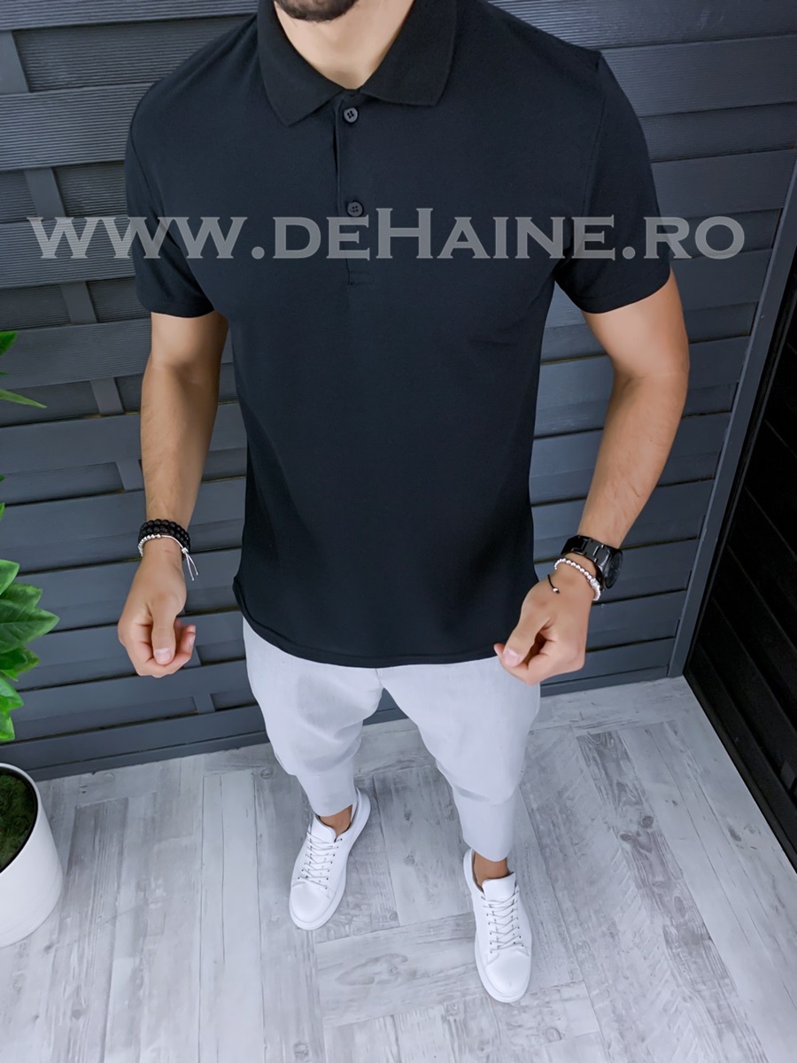 Tricou barbati negru slim fit zr b1018 p11